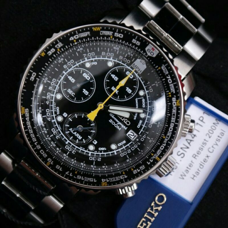 Jual Jam Tangan Seiko Flightmaster SNA411P1 Original Seiko Shopee