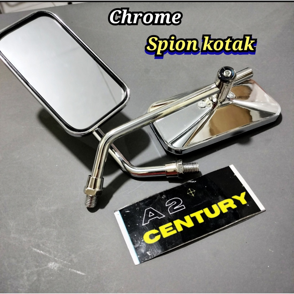 Jual PROMO SPION RETRO KLASIK CHROME BULAT KOTAK PNP SEMUA MOTOR C70