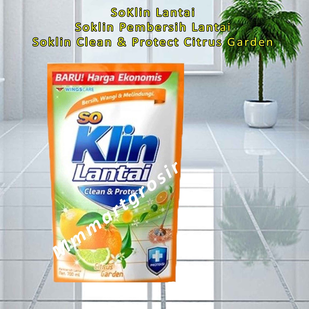 Jual SoKlin Lantai Pembersih Lantai Soklin Clean Protect Citrus