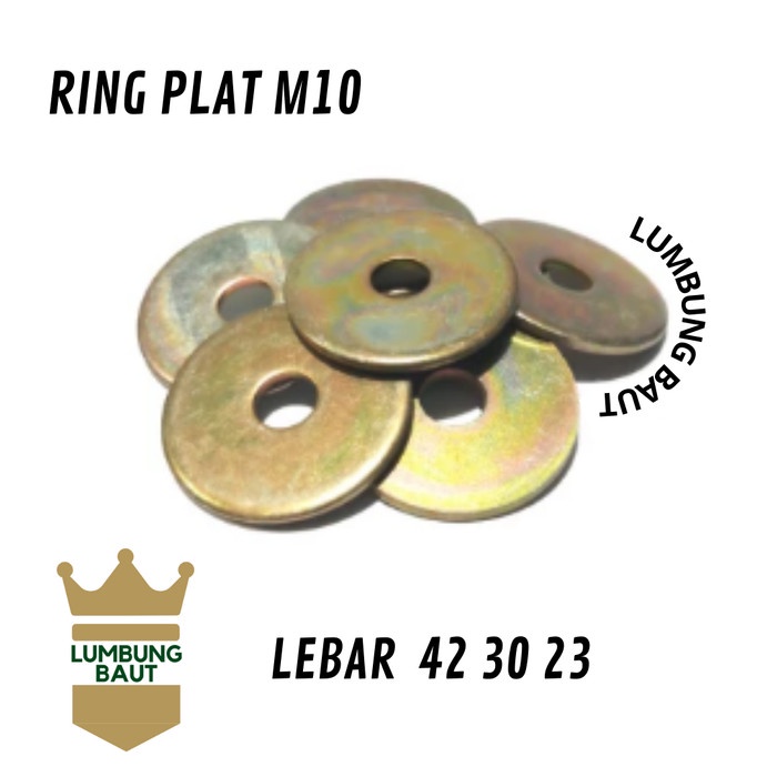 Jual RING PLAT LEBAR M10x42 WASHER PLATE RING SUPER LEBAR RING