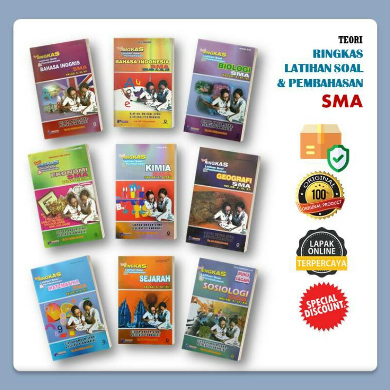 Jual Buku Teori Ringkas Latihan Soal Pembahasan Sma Pustaka Pelajar