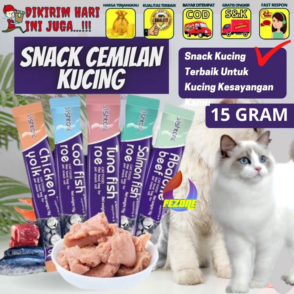 Jual SNACK TREAT FOR CAT SNACK KUCING ISHTAR 15GR FEZONE Shopee Indonesia