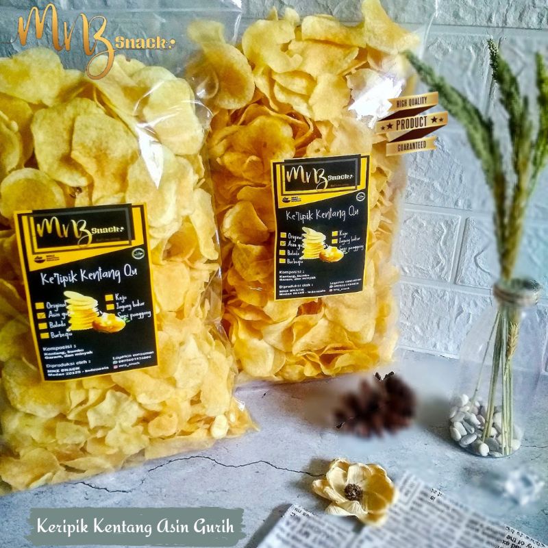 Jual Keripik Kentang Original 100gr No MSG Kripik Kentang Kering