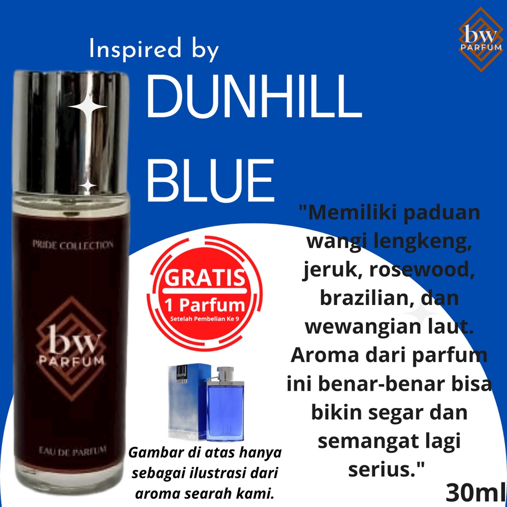 Jual Parfum Pria Inspired By Dunhill Blue Aroma Maskulin Dingin Bw