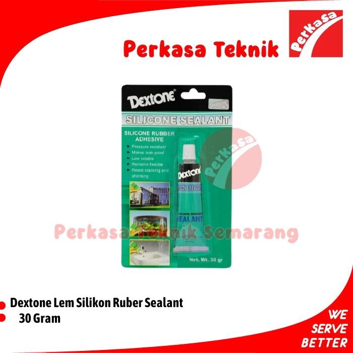 Jual Lem Kaca Rubber Sealant Dextone Silicone Ruber Sealant 30G