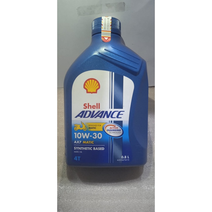 Jual Oli Motor Matic Shell Advance Ax 7 0 8 Liter 10W 30 Oli Mesin