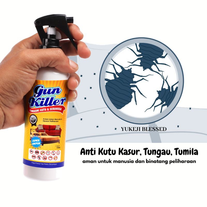 Jual Anti Kutu Kasur Tungau Tumilla Lebih Efektif Gun Killer Pembasmi