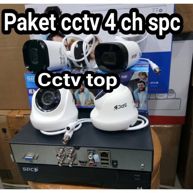 Jual Paket Cctv 4 Ch Spc Bazoko 2mp Hdd 500gb Lengkap Tinggal Pasang