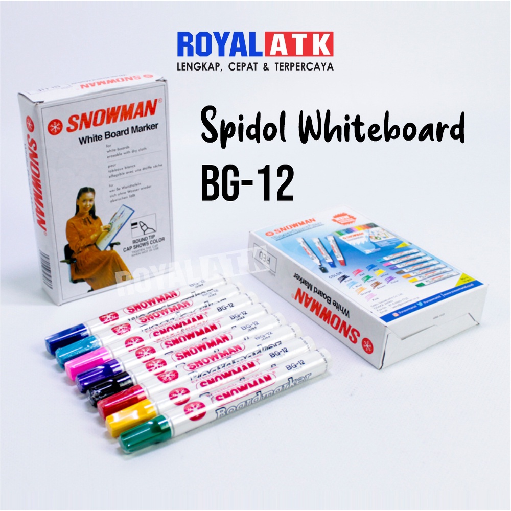 Jual Spidol Papan Tulis Whiteboard Snowman Bg All Colour Shopee