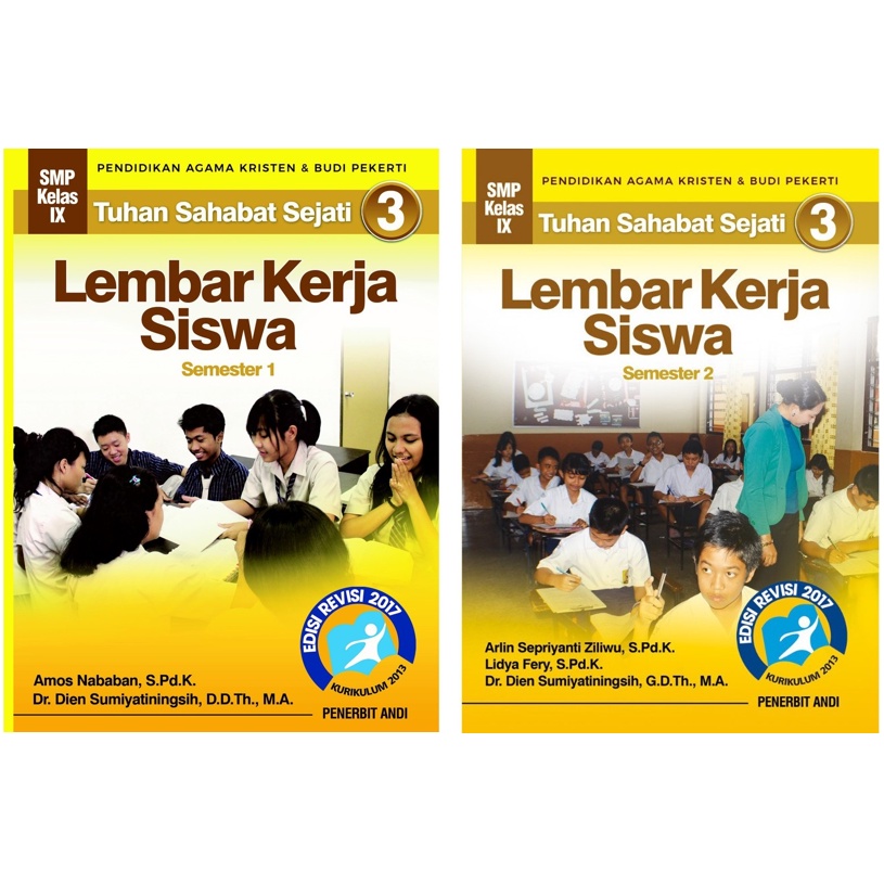 Jual Buku Lembar Kerja Siswa Tuhan Sahabat Sejati 3 Semester 1 Dan 2