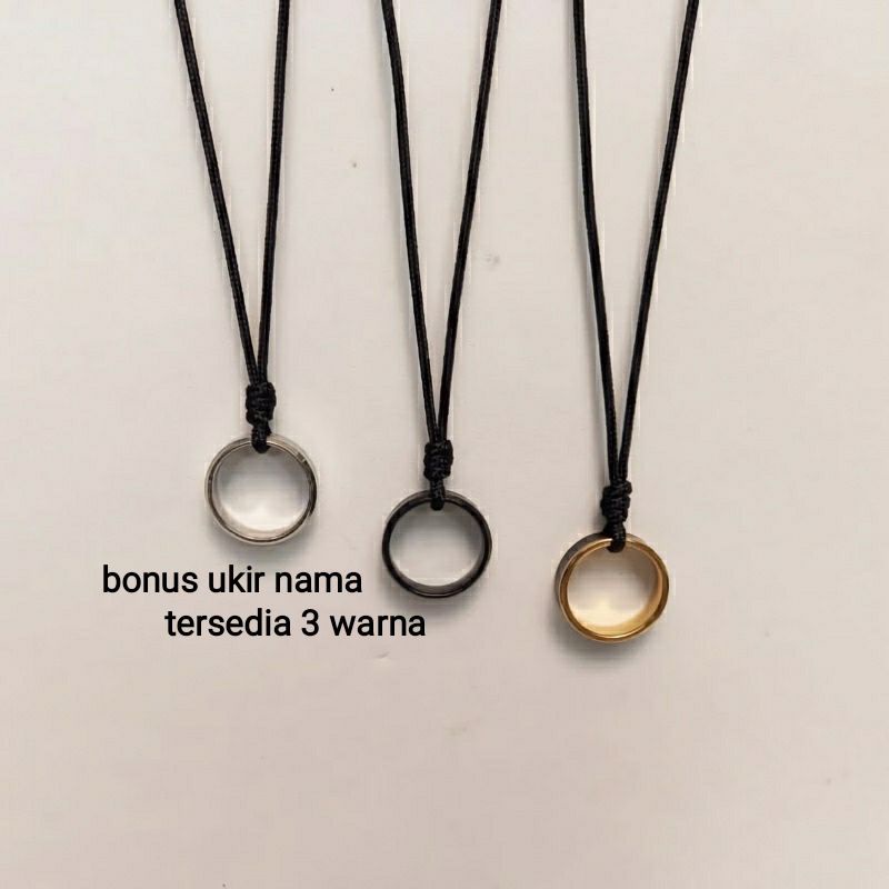 Jual KALUNG COWO TALI HITAM BANDUL CINCIN KALUNG PRIA KEKINIAN Shopee