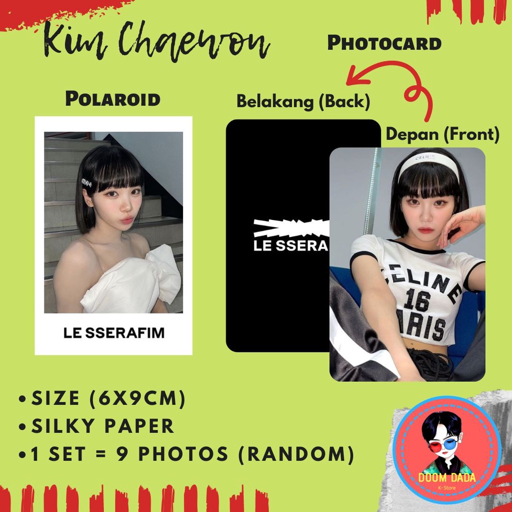 Jual Paket Polaroid Le Sserafim Sakura Kazuha Kim Chaewon Huh Yunjin