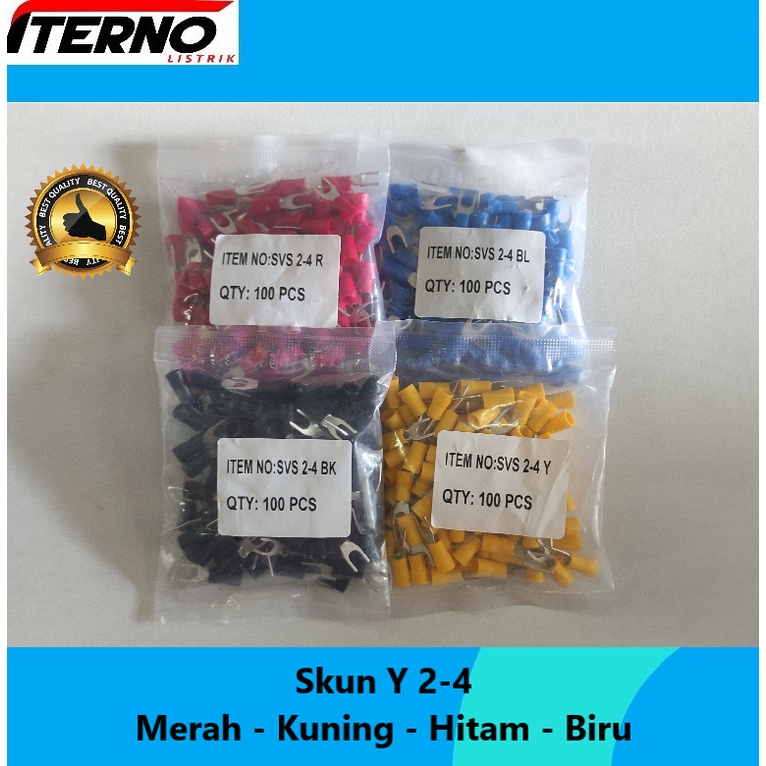 Jual Skun Kabel Y 2 5mm SVS 2 4 Warna Shopee Indonesia