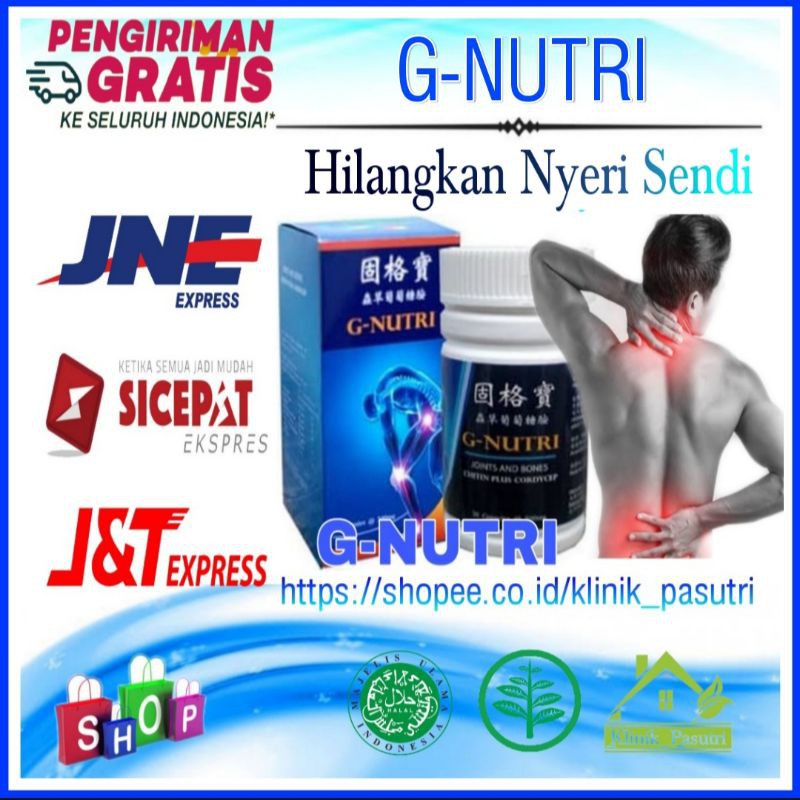 Jual G Nutri Asli Suplemen Glucosamine Pereda Nyeri Sendi Dan Tulang