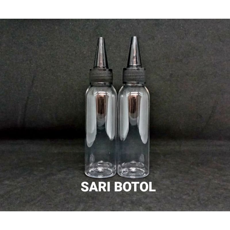 Jual BOTOL TINTA KERUCUT 100ML NATURAL KERUCUT HITAM Shopee Indonesia