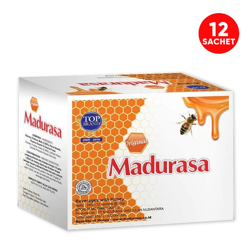 Jual MADURASA Original Box 12 Sachet Madu Rasa Shopee Indonesia