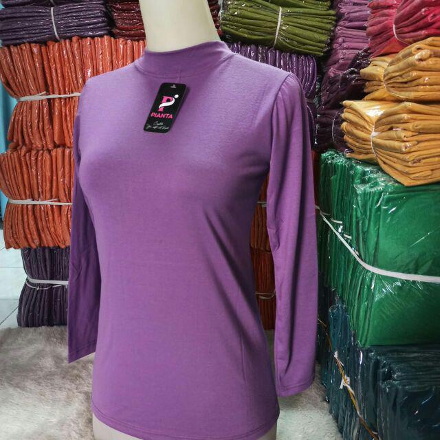 Jual Realpict Manset Badan Rayon Premium Kaos Baju Dalaman Leher