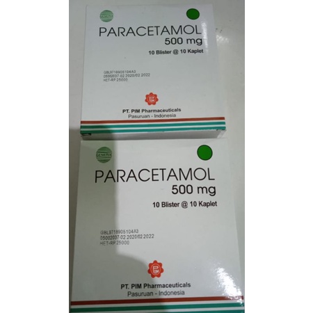 Jual Paracetamol Mg Pt Pim Isi Kaplet Untuk Meredakan Sakit