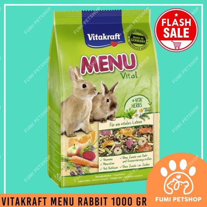 Jual Vitakraft Makanan Kelinci Menu Vital Rabbit 1 Kg Dijamin Puas