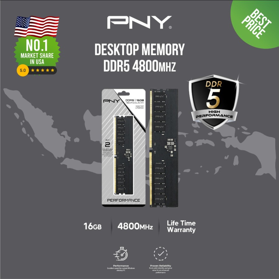 Jual Ram Pc Pny Ddr Gb Mhz Pc Longdimm Memory Shopee Indonesia