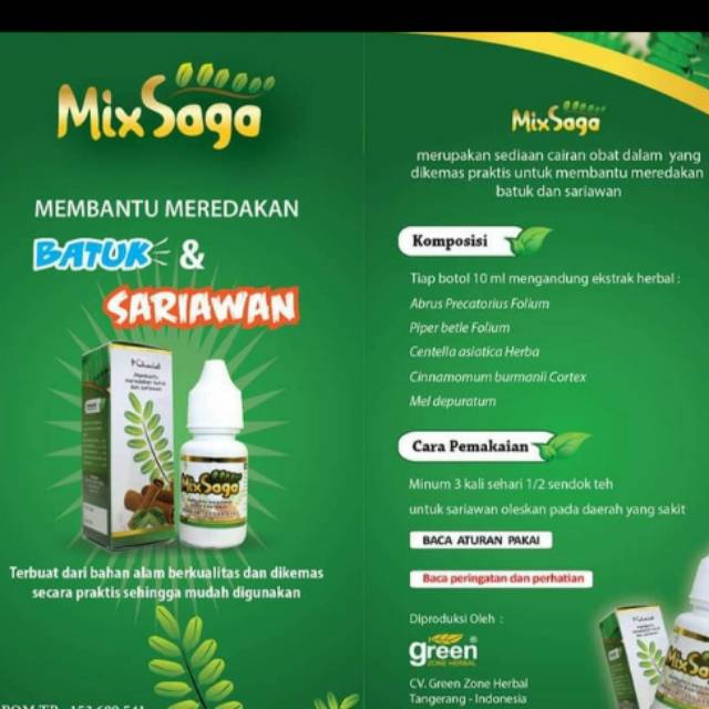 Jual Mix Saga Meredakan Batuk Dan Sariawan Shopee Indonesia