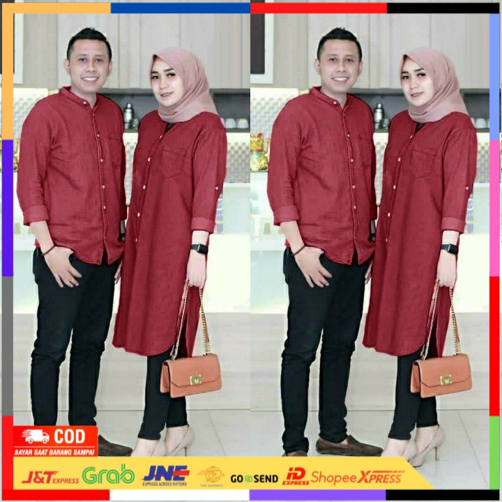 Jual Quinnyshop Cod Us Baju Couple Muslim Terbaru Baju Pasangan Muslim