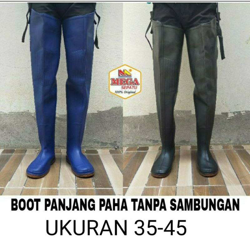 Jual SEPATU BOOT SAWAH LADANG EMPANG PANJANG SAMPAI PAHA 72 5CM ELASTIS