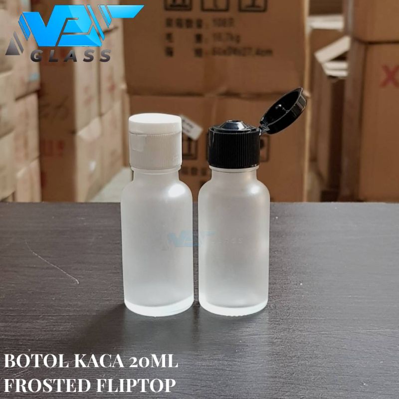 Jual Botol Kaca Ml Frosted Bening Tutup Fliptop Shopee Indonesia