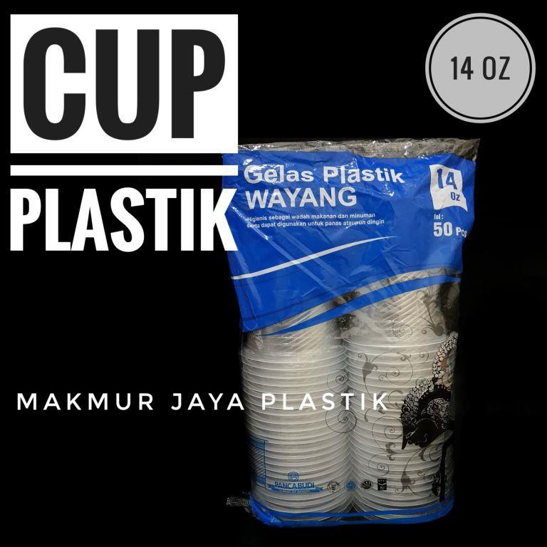 Jual Gelas Cup Pp Bening Plastik Merk Wayang Oz Isi Pc Shopee