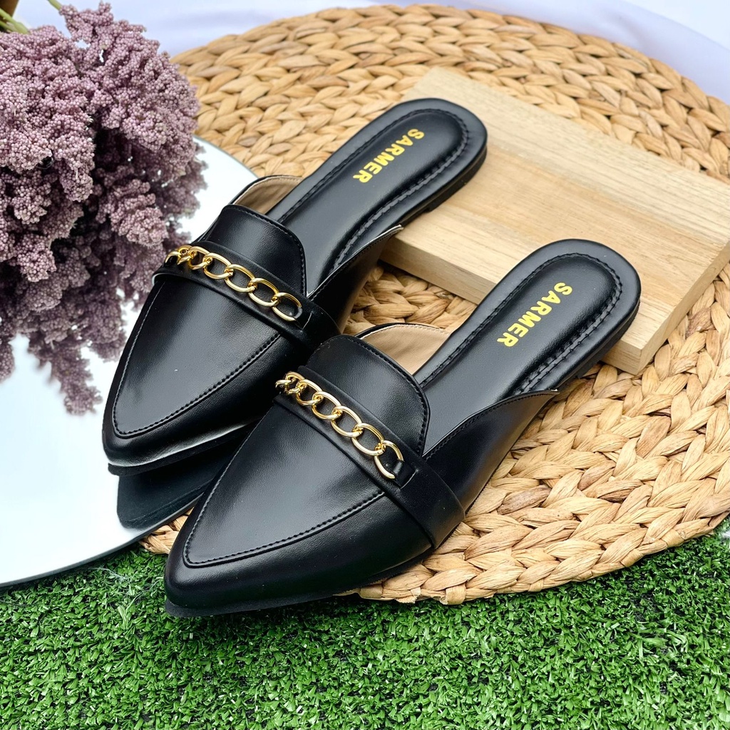 Jual Sarmer Alice Mules Black Edition Shopee Indonesia