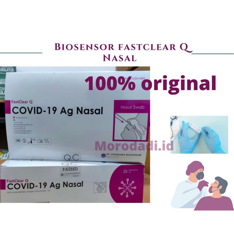 Jual Swab Antigen Abbott Nasal Swab Antigen Biosensor Fastclear