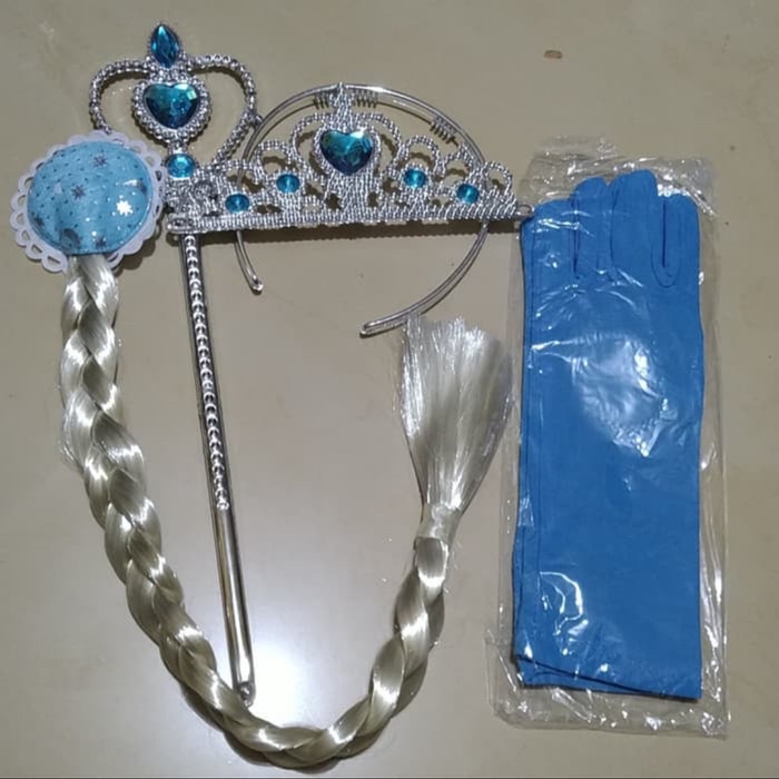 Jual HEADPIECE MAHKOTA FROZEN SARUNG TANGAN TONGKAT MAHKOTA ELSA