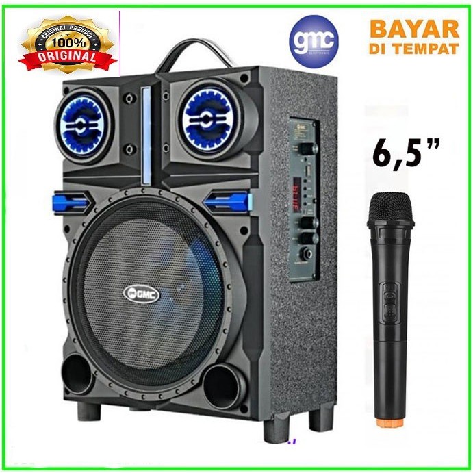 Jual Gmc Q P Speaker Portable Ampli Meeting Bluetooth Inch