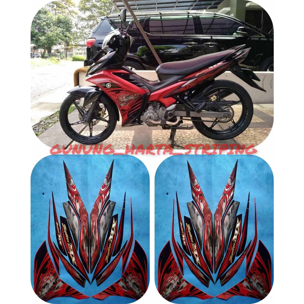 Jual Striping Stiker Lis Body Motor Full Set Yamaha Jupiter MX 135 LC