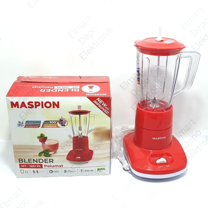 Jual Blender Plastik Maspion MT 1261PL Kapasitas 1 Liter Shopee Indonesia