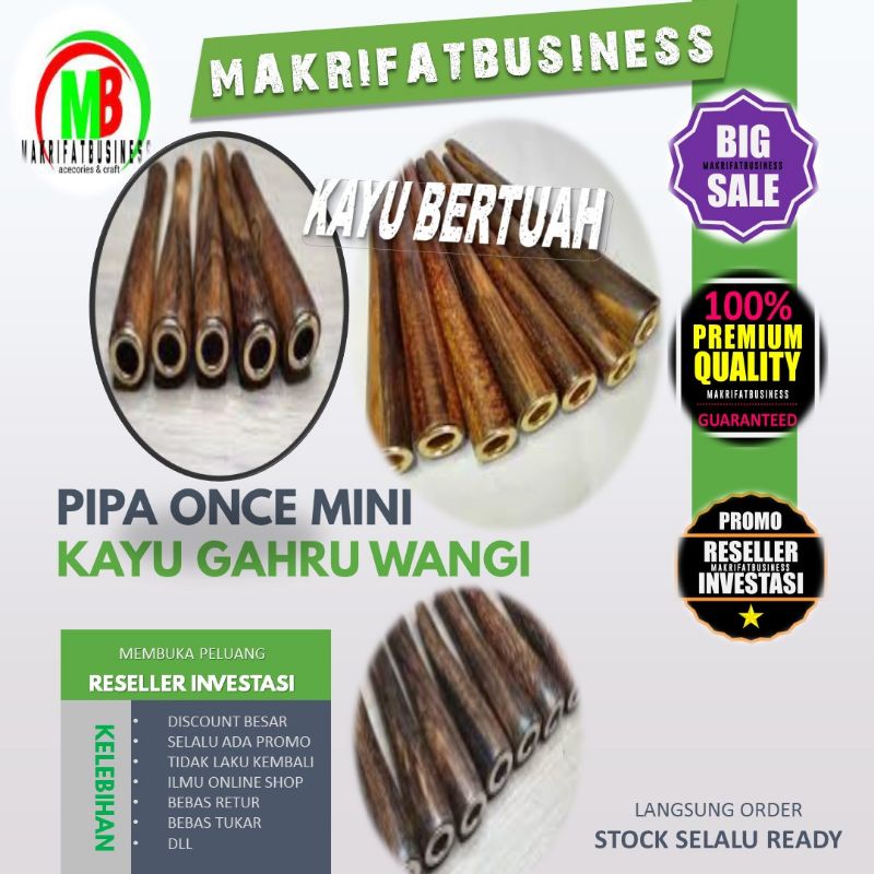 Jual Produk Pipa Once Kayu Gaharu Buaya Grad B Model Polos Mini By Riri