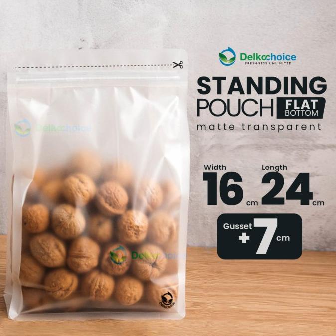 Jual Standing Pouch X Cm Flat Bottom Matte Plastik Kemasan