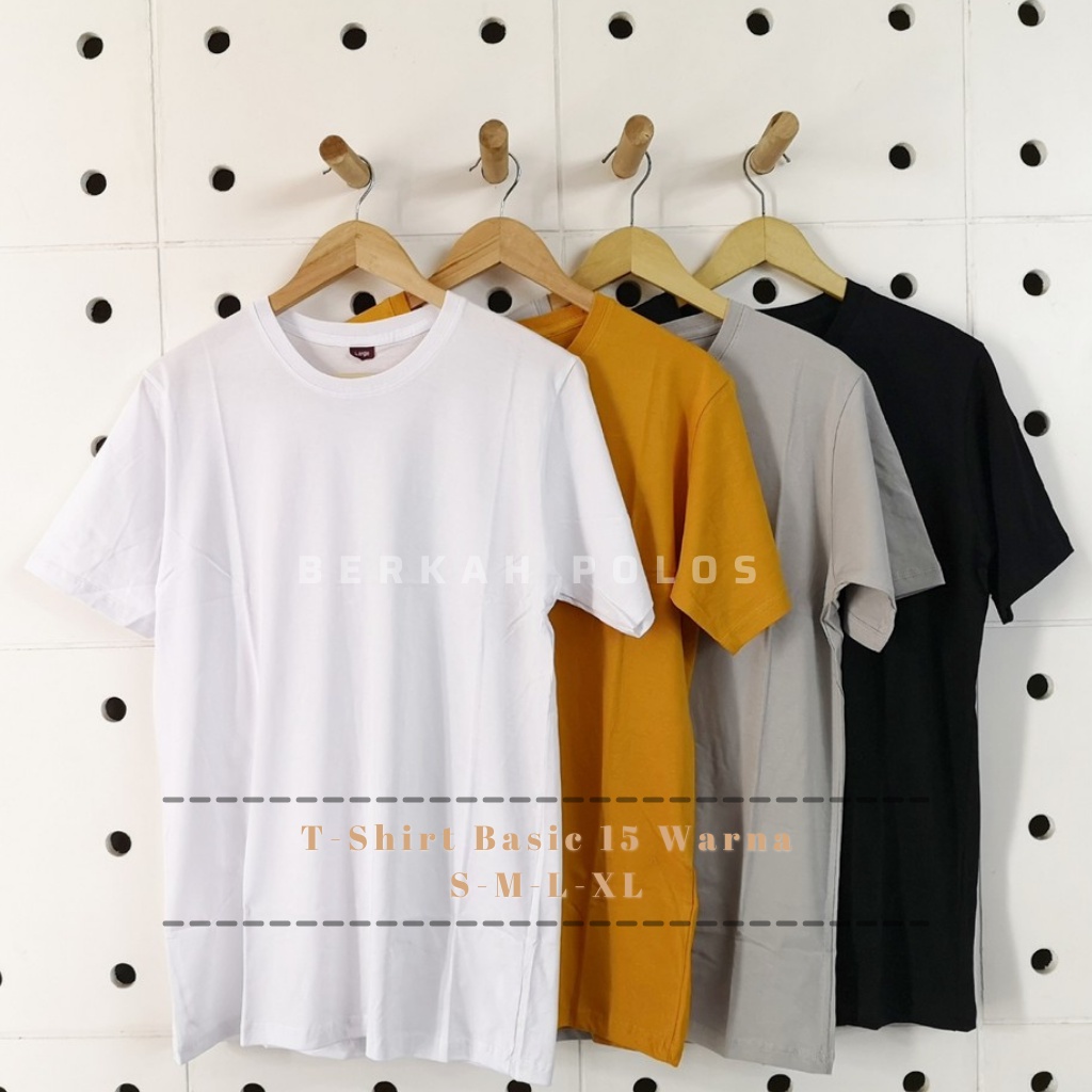 Jual Kaos Polos Cotton Katun Combed S Lengan Pendek Fashion Bandung