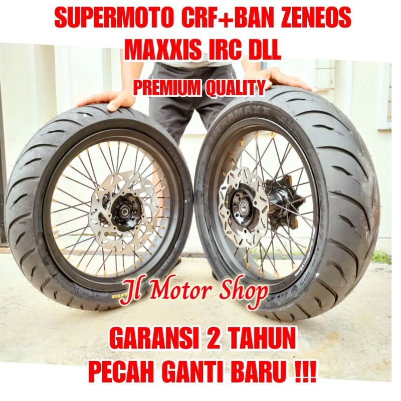 Jual Paket Komplit Velg Supermoto Super Moto Ring 17 Honda CRF150 Plus