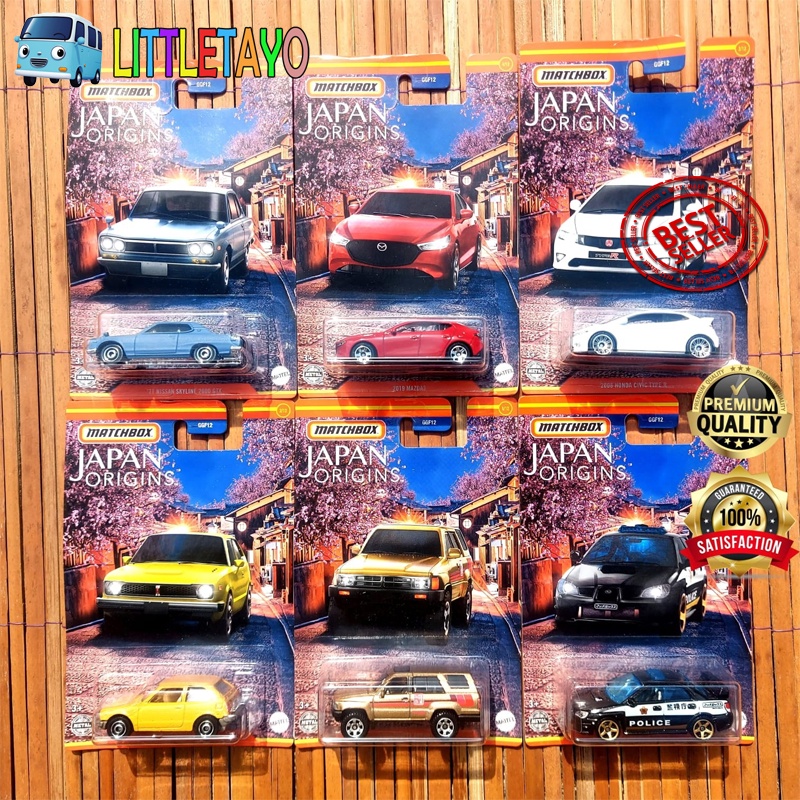 Jual MATCHBOX JAPAN ORIGINS SET 6 PCS 1976 HONDA CIVIC CVCC 2008 HONDA