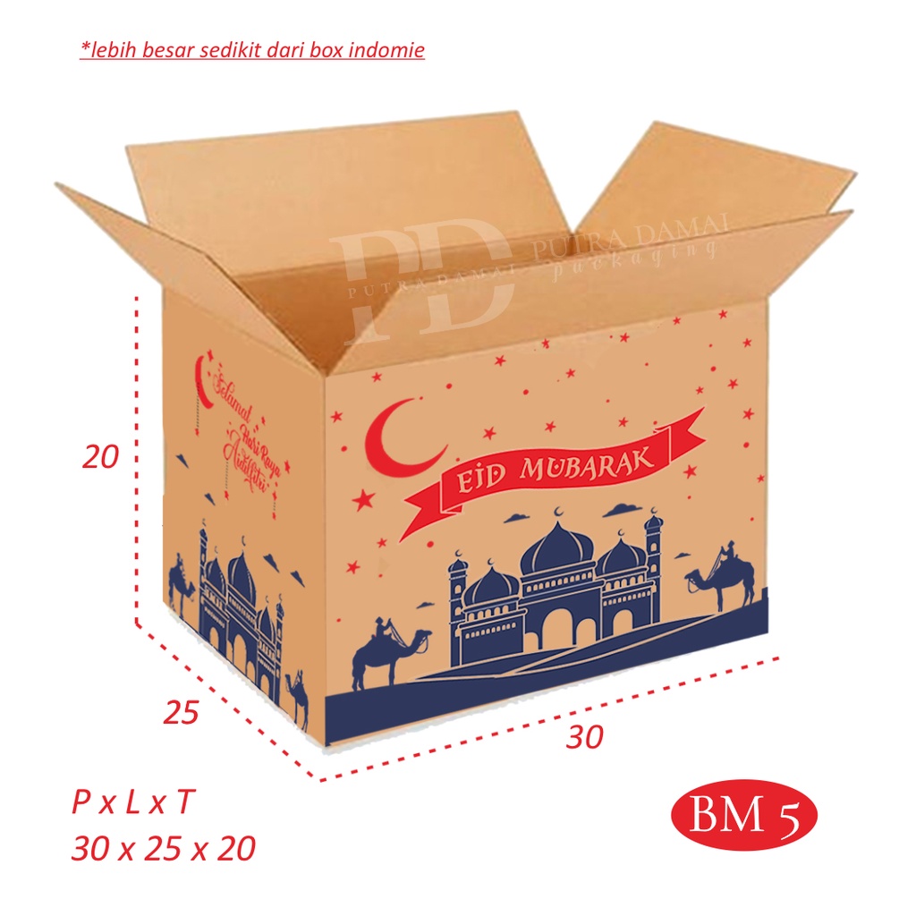 Jual BOX MINI Kardus Box Parcel Lebaran Dus Idul Fitri LBH BESAR Dr