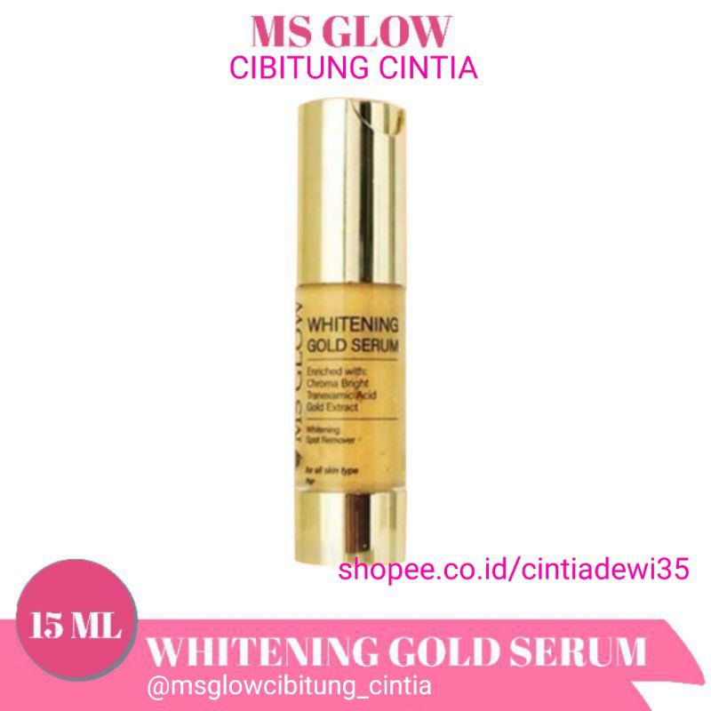 Jual Whitening Gold Serum By Ms Glow Shopee Indonesia