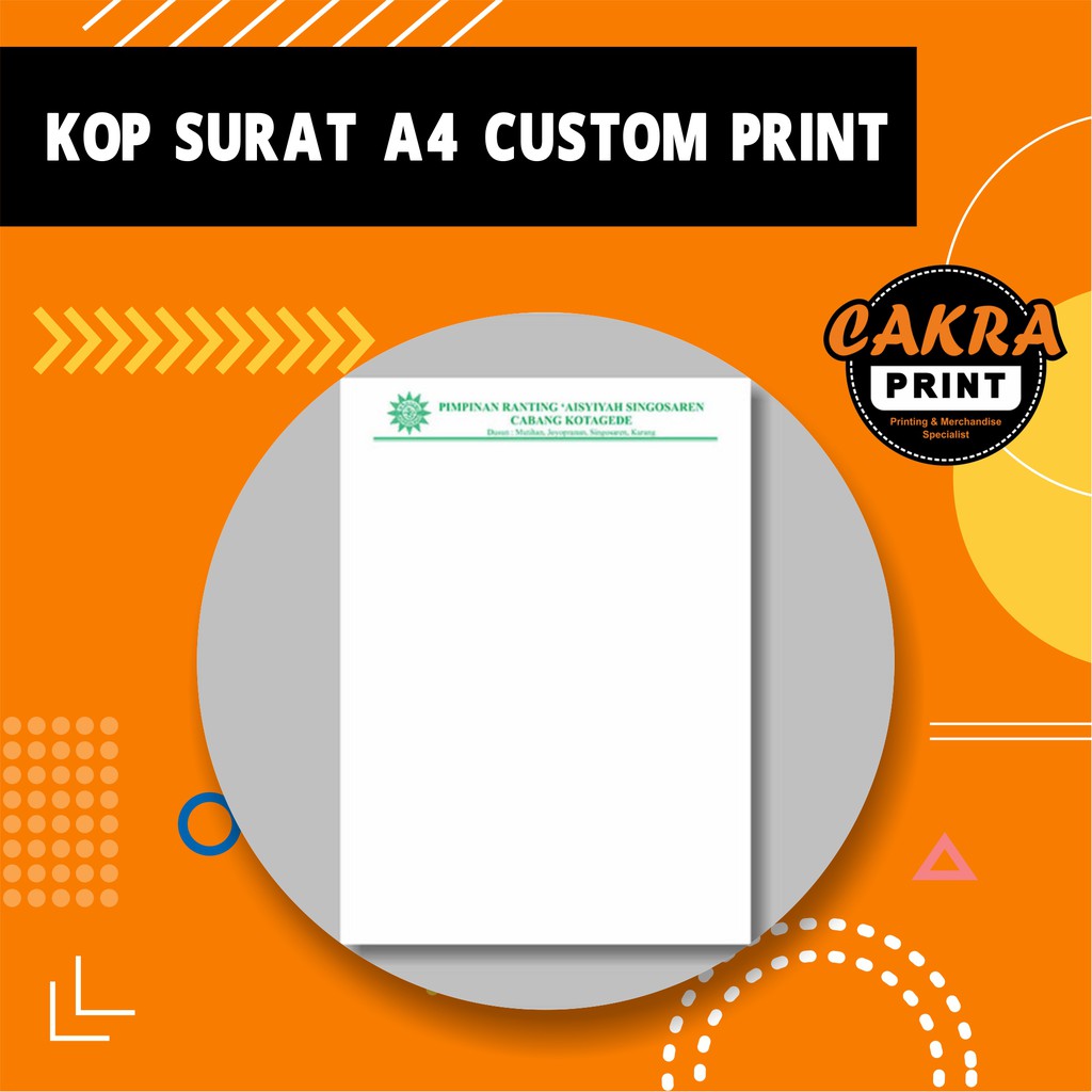 Jual Cetak Kop Surat Hvs A Shopee Indonesia