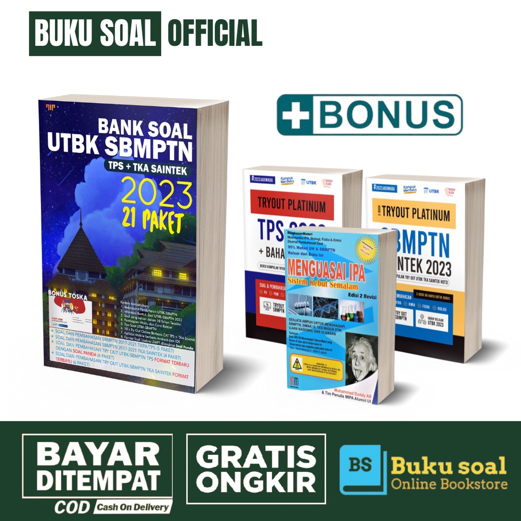 Jual Buku Sbmptn Buku Bank Soal Utbk Sbmptn Tps Tka Saintek