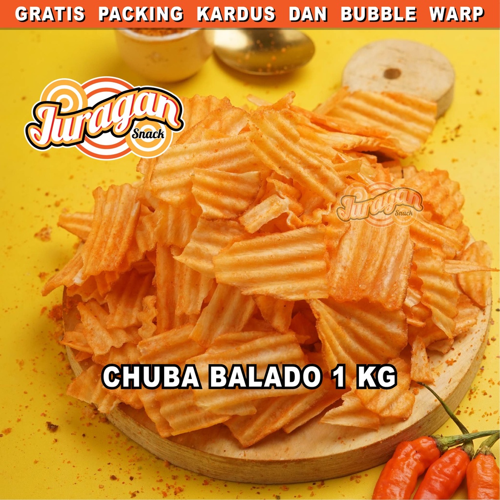 Jual Keripik Singkong Chuba Balado Kg Snack Kiloan Makanan Ringan