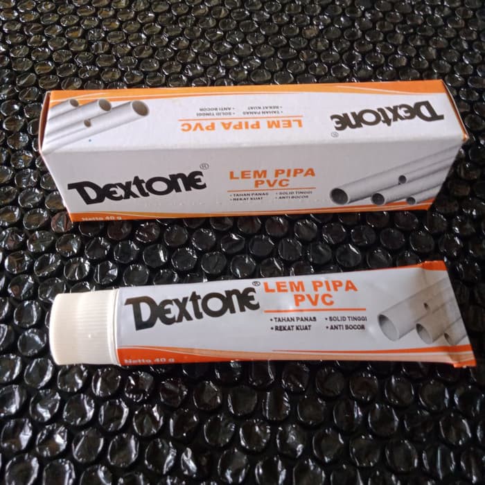 Jual LEM PIPA PRALON PARALON PVC DEXTONE PASTA 40 GR Shopee Indonesia