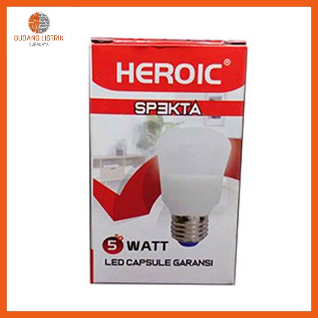 Jual Lampu Led Heroic Spekta Capsule Watt