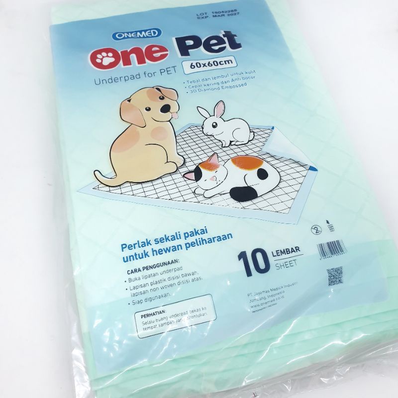 Jual Onemed Underpad ONE PET Puppy Training Pad 60x60cm Shopee