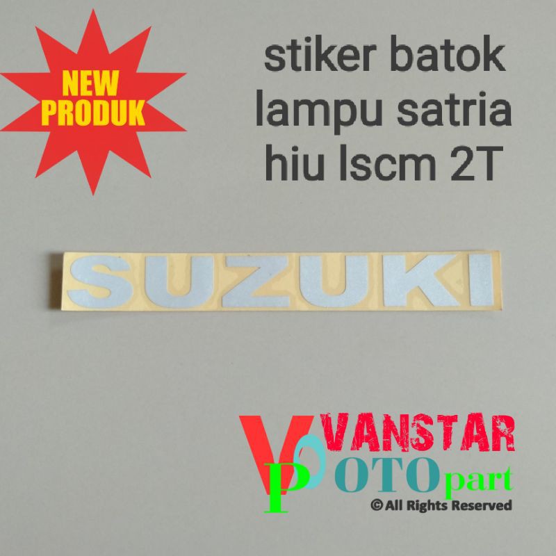 Jual Stiker Batok Suzuki Satria Hiu Lscm 2 Tak Shopee Indonesia