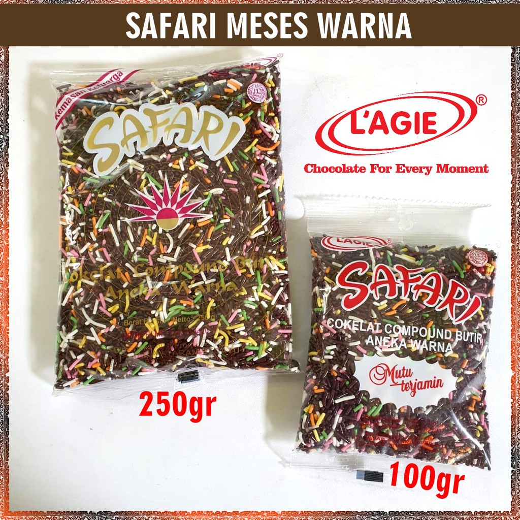 Jual Safari L Agie Meses Cokelat Compound Butir Aneka Warna Coklat